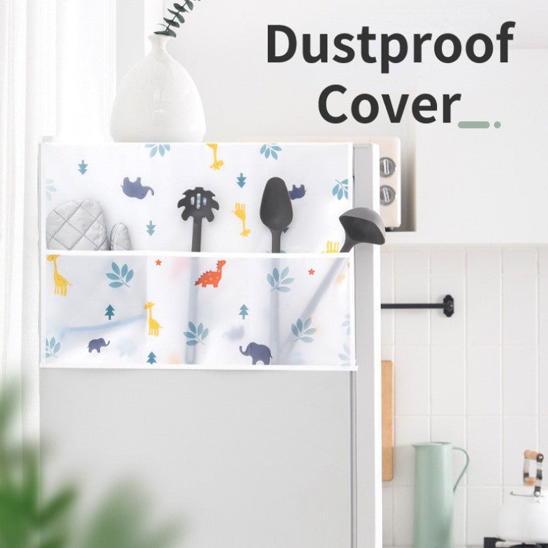 ฝาปิดตู้เย็นแบบพับเก็บได้ ป้องกันฝุ่น กันน้ำ และซักทำความสะอาดได้ - 图片2