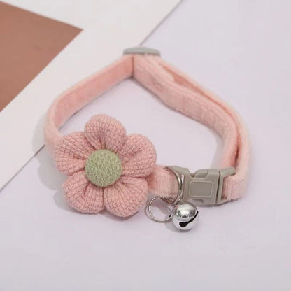 ปลอกคอสัตว์เลี้ยง ป้ายชื่อแมว ลายดอกไม้ - 图片4