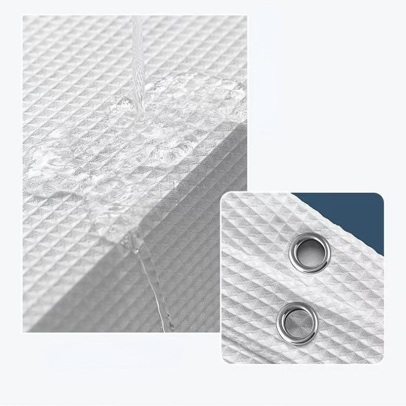 ผ้าม่านห้องน้ำ ผ้าม่านพลาสติกทึบแสง กันน้ำ ติดตั้งง่าย, - 图片3