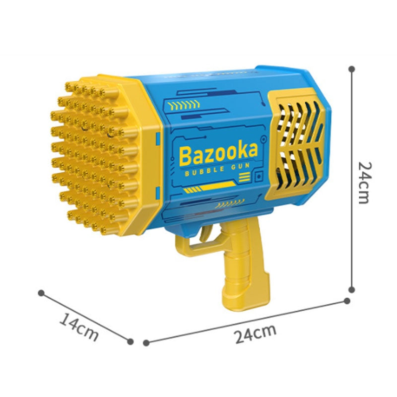ปืนเป่าฟองสบู่ 69 รู เป่าฟองสบู่ได้จำนวนมาก พร้อมเอฟเฟกต์แสงไฟ - 图片6