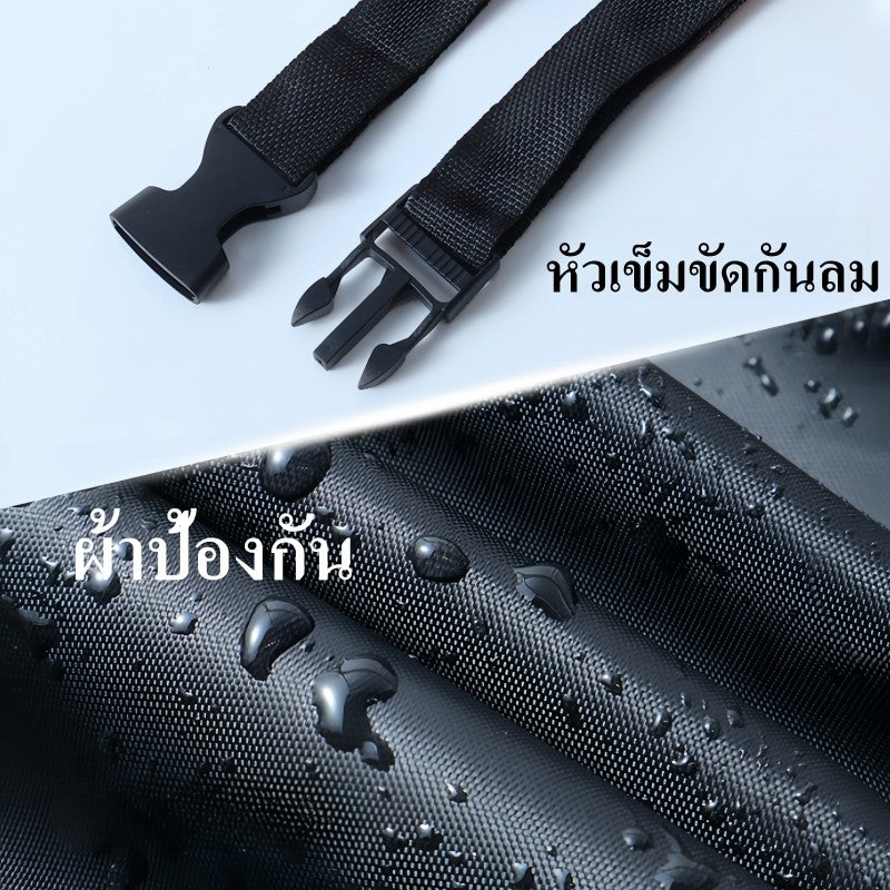  ผ้าคลุมรถมอเตอร์ไซค์ กันลม  กันฝน กันแดด กันฝุ่น oxford ใช้ได้ทั้งกลางแจ้งและในบ้ - 图片4