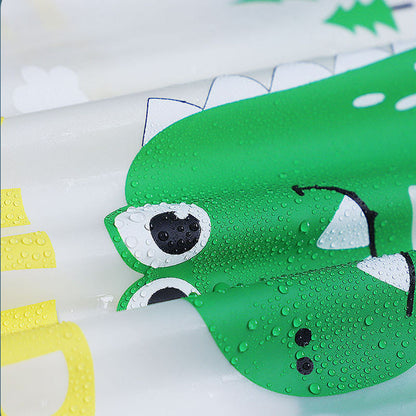 ชุดกันฝนสำหรับเด็ก ลายการ์ตูน พร้อมหน้ากากอนามัย - 图片1