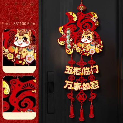 ของตกแต่งตรุษจีนปี 2026: ดีไซน์การ์ตูนสัตว์ 12 ราศีแบบ 3 มิติ - 图片10