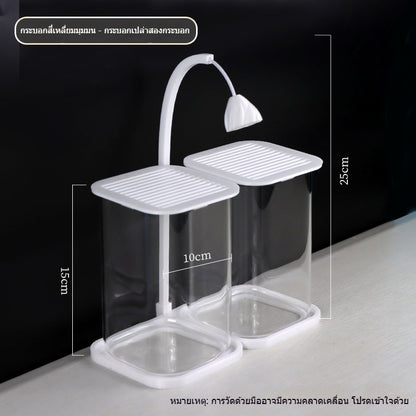 ตู้เลี้ยงปลาเบต้าพลาสติกใส พร้อมไฟ LED - 图片9