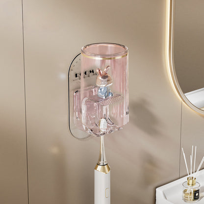 ที่วางแปรงสีฟันติดผนังรูปกระต่าย ไม่ต้องเจาะรู ป้องกันเชื้อรา และระบายอากาศได้ดี - 图片11