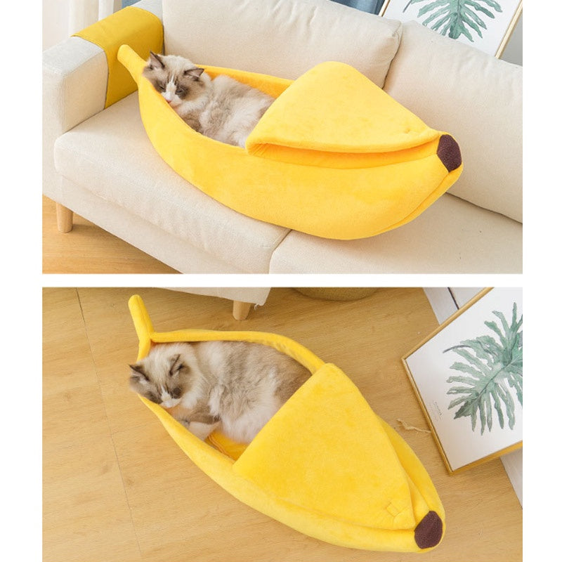 ที่นอนสัตว์เลี้ยงรูปทรงกล้วย ที่นอนแมว - 图片3