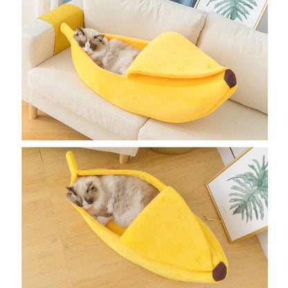 ที่นอนสัตว์เลี้ยงรูปทรงกล้วย ที่นอนแมว - 图片3