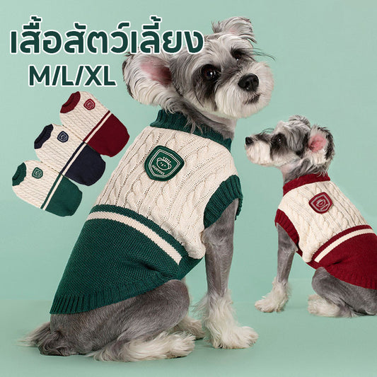 เสื้อผ้าสัตว์เลี้ยง สไตล์ชุดนักเรียน สวมใส่สบายและระบายอากาศได้ดี - 主图