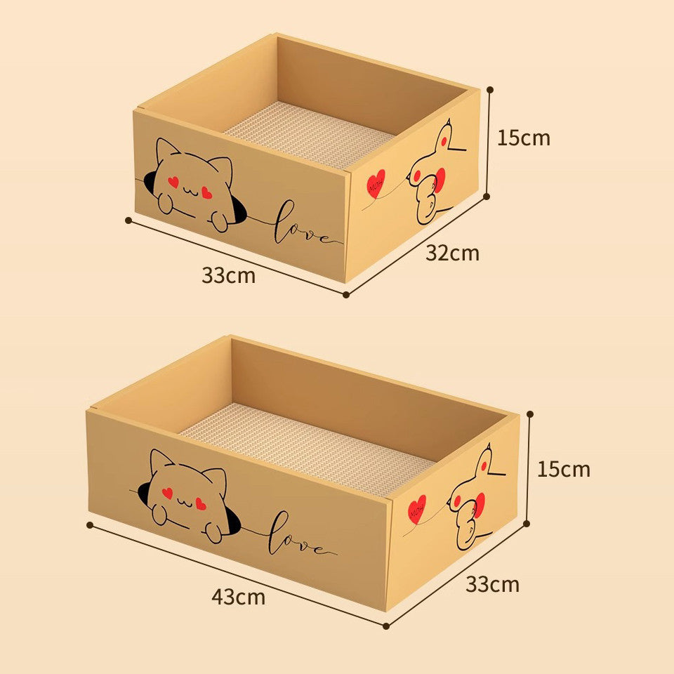 ที่นอนแมว 3in1: ที่นอนแมว, เสาลับเล็บ, ที่นอนแมว และแผ่นรองลับเล็บ - 图片3