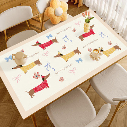 ผ้าปูโต๊ะพีวีซี กันน้ำ ลายการ์ตูนโดปามีน ทนไฟ - 图片9