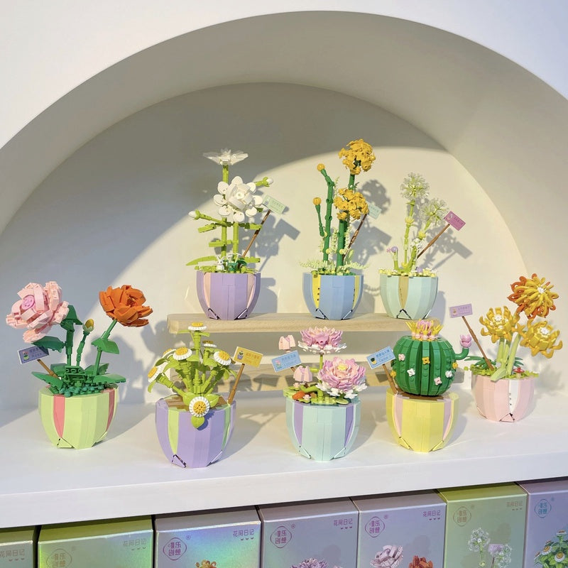 ช่อดอกไม้ DIY บล็อกตัวต่อ - 图片5