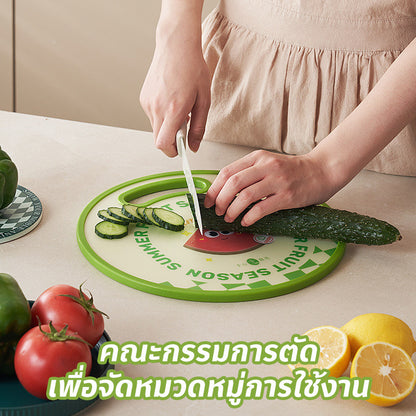 เขียงพลาสติก PP ป้องกันแบคทีเรีย รูปทรงผลไม้ สำหรับทำอาหาร - 图片3