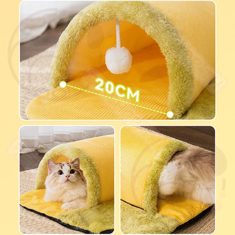 อุโมงค์แมว ที่นอนแมวแสนสบายแบบสองinหนึ่ง - 图片1