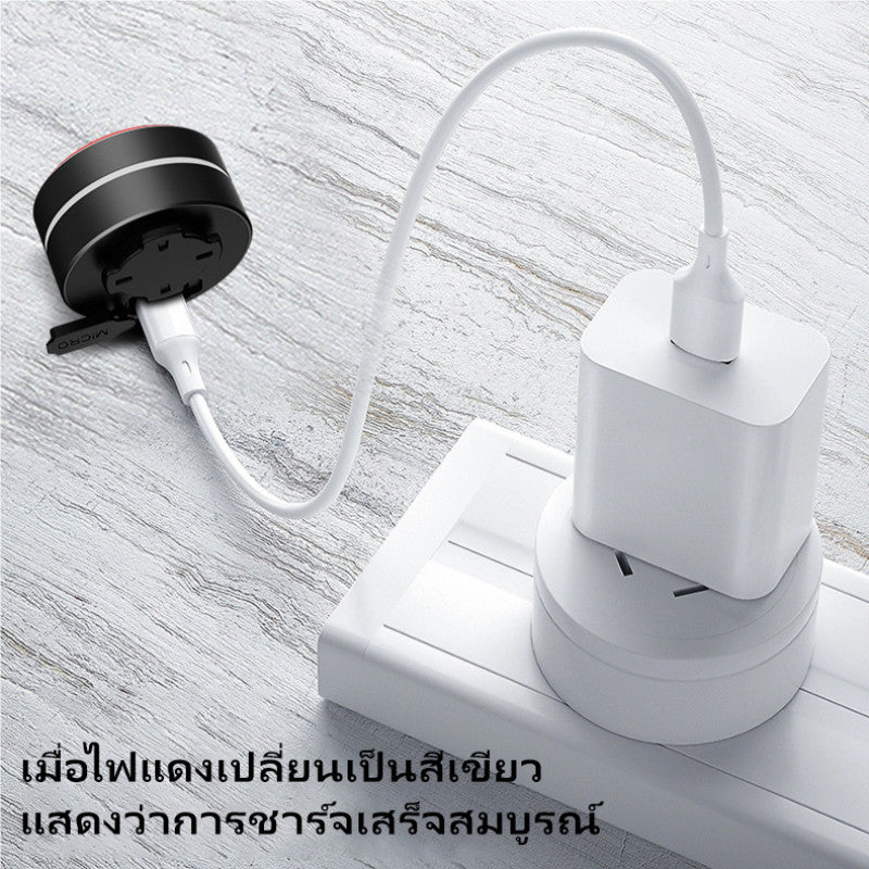 โคมท้ายจักรยาน อลูมิเนียม มี 5 โหมดแสง ใช้ไฟ LED การชาร์จด้วย Type-C ตกแต่งรถยนต์ ป้องกันการชนท้าย