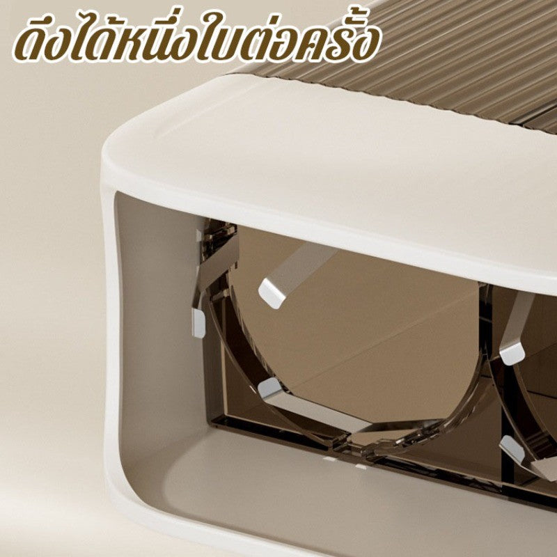 ที่วางแก้วกระดาษติดผนังแบบสองแถว ความจุ 70 ใบ ไม่ต้องเจาะรู - 图片1