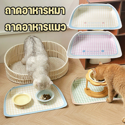แผ่นรองชามอาหารสัตว์เลี้ยง ป้องกันการหก ขนาด 45*30 ซม. - 图片1