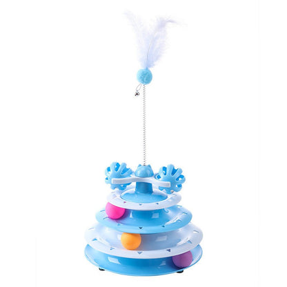 ของเล่นแมว รางบอลแมว พร้อมแผงเสียงขนนก - 图片21