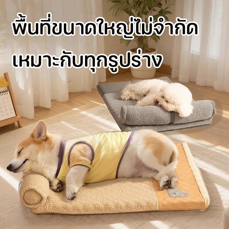 ที่นอนสัตว์เลี้ยงนุ่มและอบอุ่น - 图片1