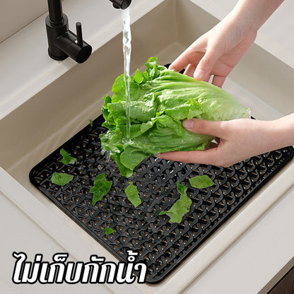 แผ่นรองอ่างล้างจานซิลิโคน 2-in-1 - 图片2