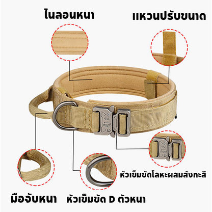 ปลอกคอสุนัขไนลอนปรับขนาดได้ สำหรับสุนัขขนาดกลางถึงใหญ่ - 图片3