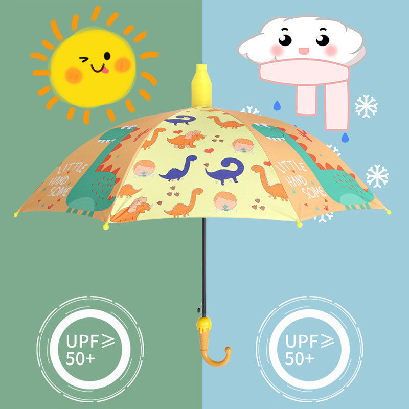 ร่มเด็กแบบกึ่งอัตโนมัติ เหมาะสำหรับทั้งวันแดดจัดและวันฝนตก มีนกหวีดในตัว - 图片3