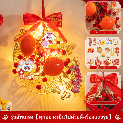 ปีงู2026 พวงมาลัยปีใหม่ โคมไฟเทศกาลฤดูใบไม้ผลิ LED ตกแต่งเทศกาลฤดูใบไม้ผลิ - 图片11