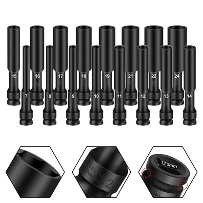 ปากหกเหลี่ยมสีดำ 1/2 นิ้ว (4 รู) กระจกหน้ารถสลักเกลียว - 图片5