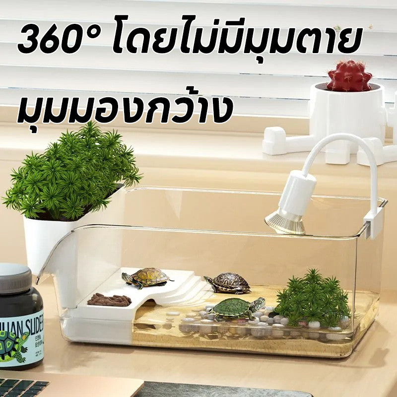 ชุดตู้ปลาตั้งโต๊ะพร้อมไฟส่องสว่าง - 图片2