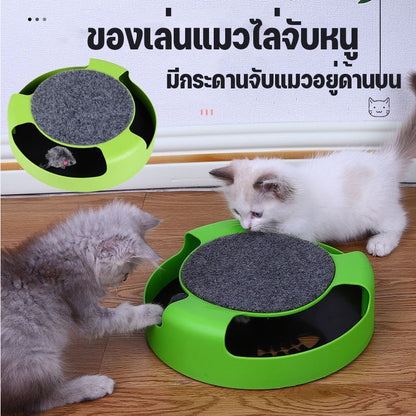 ของเล่นแมวหมุนวงล้อ - 主图