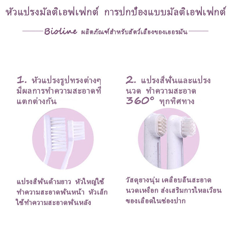 ชุดแปรงสีฟันสัตว์เลี้ยง แปรงสีฟัน - 图片4