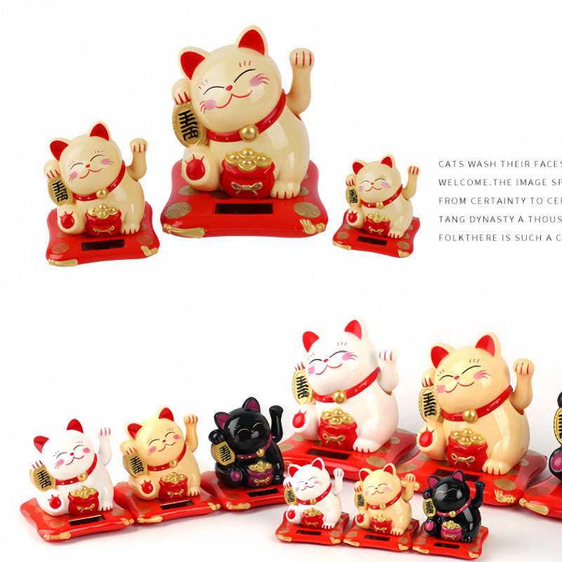 ตุ๊กตาแมวนำโชคพลังงานแสงอาทิตย์ - 图片1