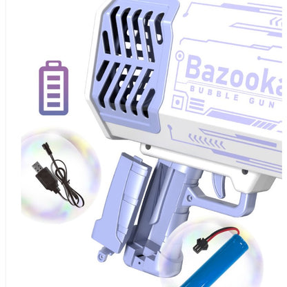 ปืนเป่าฟองสบู่ 69 รู เป่าฟองสบู่ได้จำนวนมาก พร้อมเอฟเฟกต์แสงไฟ - 图片5