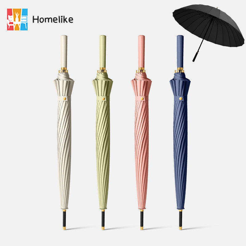 ร่มด้ามยาว ป้องกันฝนและแดด ขนาดใหญ่ มี 16 ซี่ - 主图