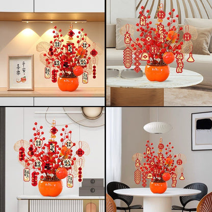 ของตกแต่งและบอนไซตั้งโต๊ะสำหรับเทศกาลตรุษจีนปี 2026 ปีม้า - 图片5