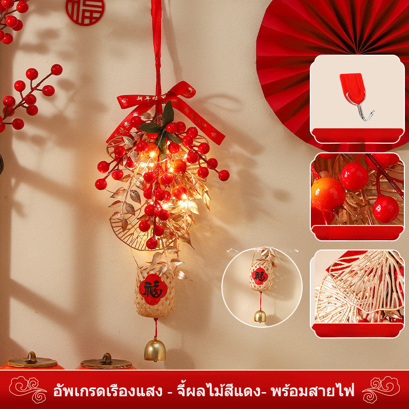 ปีงู2026 พวงมาลัยปีใหม่ โคมไฟเทศกาลฤดูใบไม้ผลิ LED ตกแต่งเทศกาลฤดูใบไม้ผลิ - 图片16