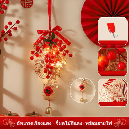 ปีงู2026 พวงมาลัยปีใหม่ โคมไฟเทศกาลฤดูใบไม้ผลิ LED ตกแต่งเทศกาลฤดูใบไม้ผลิ - 图片16