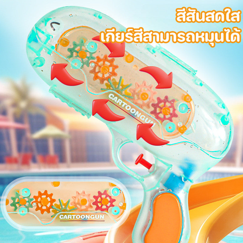 ปืนฉีดน้ำรูปการ์ตูน 2-in-1 ของเล่นปืนฉีดน้ำสำหรับเทศกาลน้ำ ของเล่นสำหรับเด็ก - 图片1