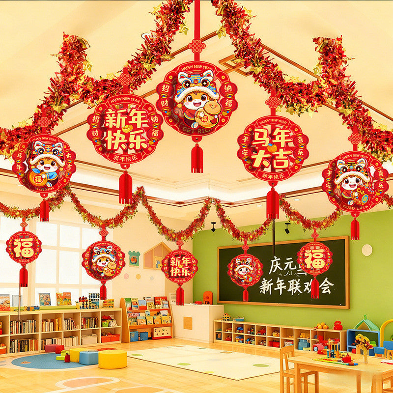 ธง/ป้ายประดับเทศกาลตรุษจีนปี 2026 ยาว 2-3 เมตร เหมาะสำหรับตกแต่งบ้าน - 图片2