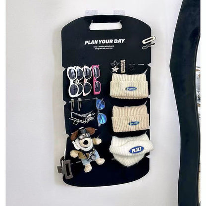 ที่แขวนหมวกแบบติดประตู ทำจากผ้าสักหลาด สามารถแขวนหมวกได้หลายใบ - 图片5