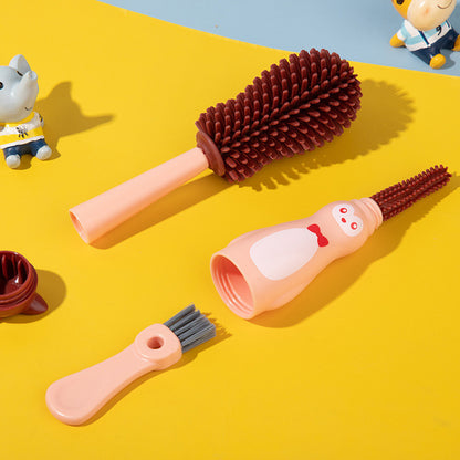 ชุดแปรงทำความสะอาดขวดนมเด็ก 4in1 - 图片5