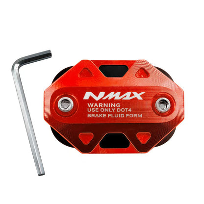 ฝาครอบปั๊มเบรกมอเตอร์ไซค์ ฝาปิดกระปุกน้ำมันเบรกอลูมิเนียมอัลลอย CNC เหมาะสำหรับ Yamaha NMAX 155