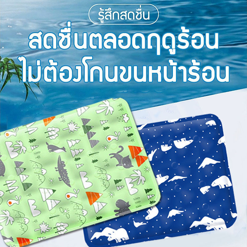 ที่นอนสัตว์เลี้ยง แผ่นรองเจลระบายความร้อน เหมาะสำหรับแมวและสุนัข - 图片7