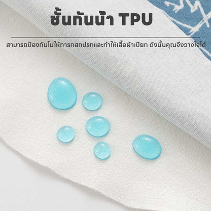 ผ้ากันเปื้อนเด็กแบบมีกระดุมปิดและซึมซับได้ดีเยี่ยม - 图片3