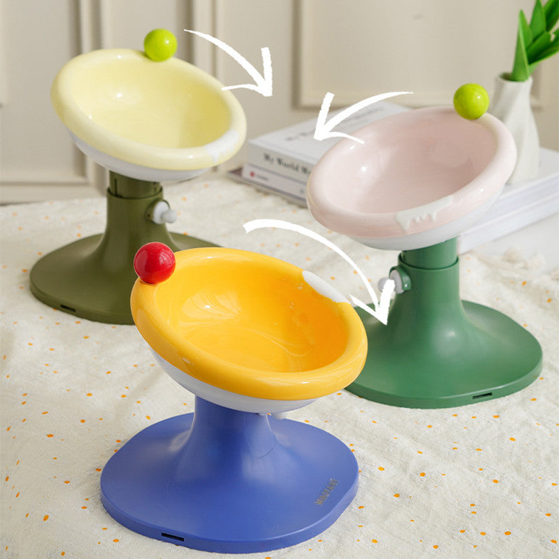 ชามอาหารสัตว์เลี้ยง ปรับความสูงได้ เอียงได้ 15 องศา - 图片3