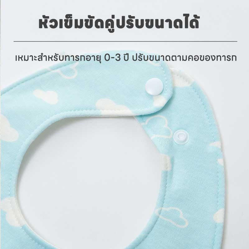 ผ้ากันเปื้อนเด็กแบบมีกระดุมปิดและซึมซับได้ดีเยี่ยม - 图片2