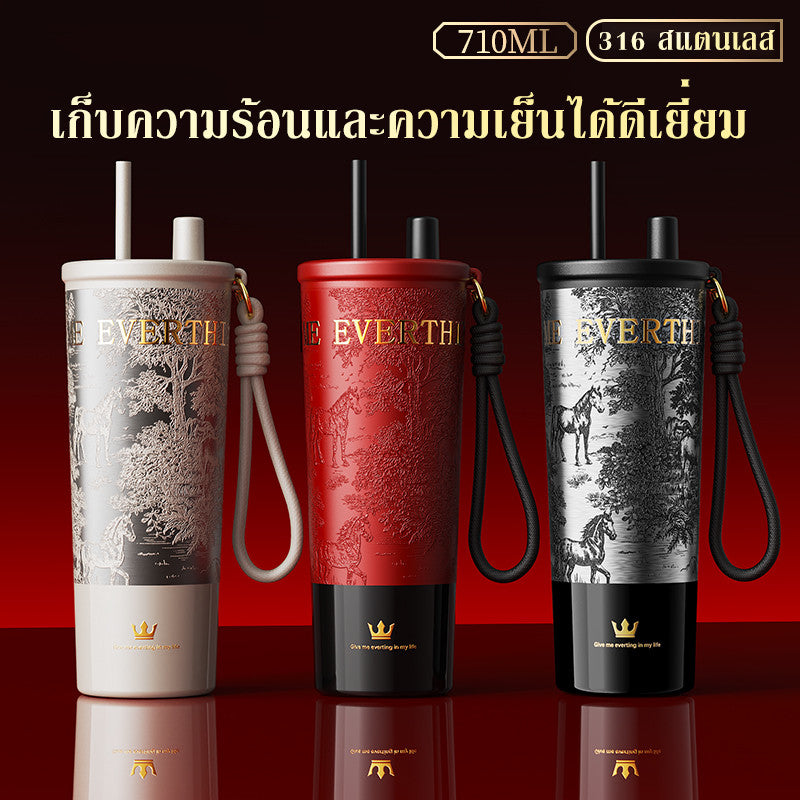 ขวดน้ำเก็บความเย็นรุ่นพิเศษปีม้า 2026 เป็นของขวัญปีใหม่ที่สมบูรณ์แบบ - 图片2