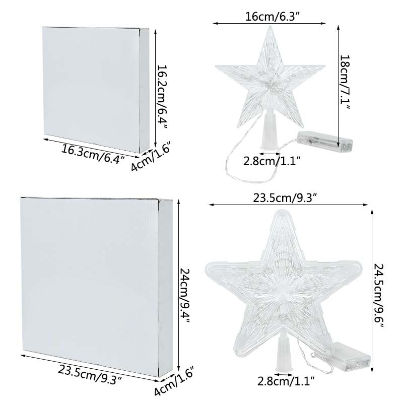 ต้นคริสต์มาส LED พร้อมไฟรูปดาวห้าแฉก - 图片1