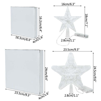 ต้นคริสต์มาส LED พร้อมไฟรูปดาวห้าแฉก - 图片1