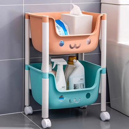 รถเข็นเก็บของเล่นเด็ก+ชั้นวาง 3-in-1 - 图片5