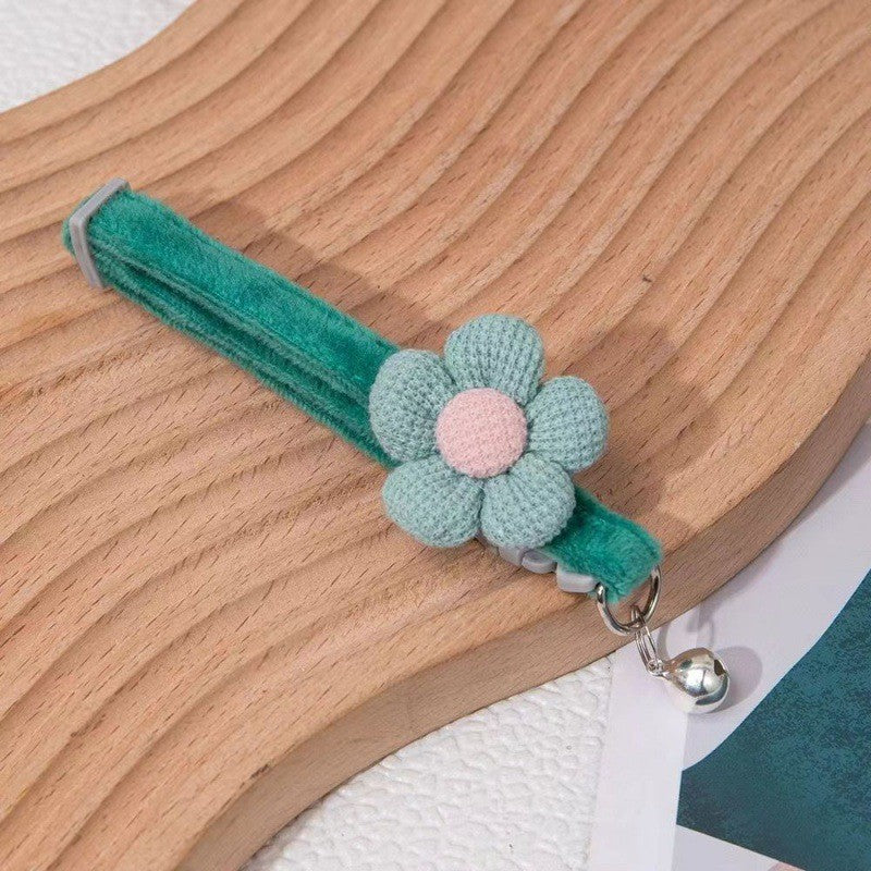 ปลอกคอสัตว์เลี้ยง ป้ายชื่อแมว ลายดอกไม้ - 图片8